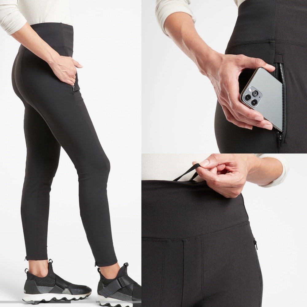 NWOT Athleta Headlands Hybrid Trek Jogger Tights - Picture 2 of 10